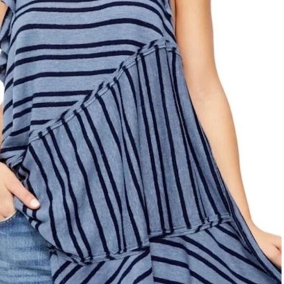 NWOT! Free People Blue Between The Lines Tunic Top - Multiple Sizes - Picture 7 of 9